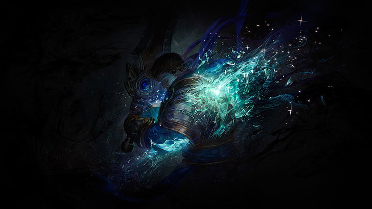 Mann mit Schwert digitale Tapete, Fantasy-Kunst, Garen (League of Legends), League of Legends, HD-Hintergrundbild