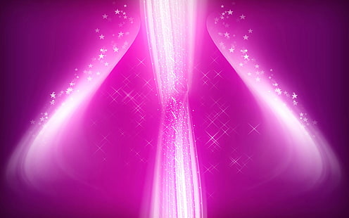 Pink Glow Abstract, latar belakang cahaya merah muda, Abstract,, pink, glow, Wallpaper HD HD wallpaper
