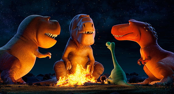 Film, The Good Dinosaur, Arlo (The Good Dinosaur), Dinosaur, Disney, Pixar, Spot (The Good Dinosaur), HD tapet HD wallpaper