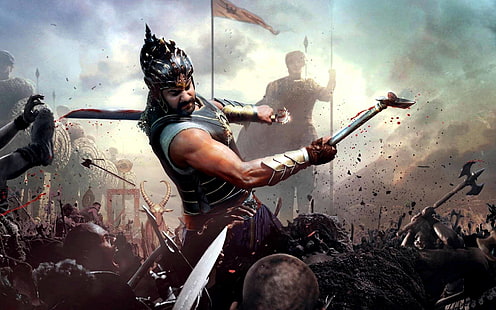 Prabhas in Baahubali 2015, digitale Tapete des Films, Filme, Bollywood-Filme, Bollywood, 2015, HD-Hintergrundbild HD wallpaper