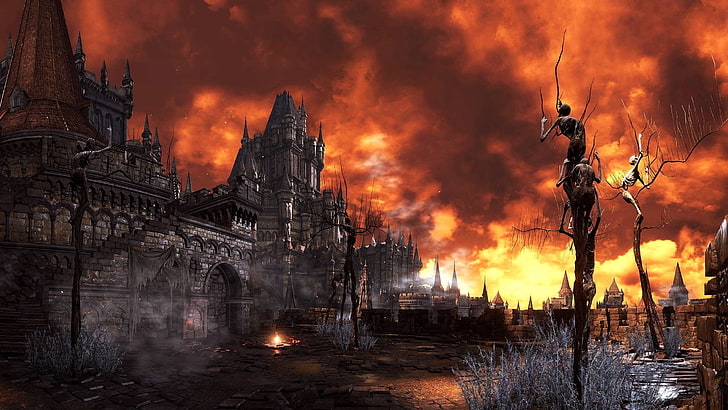خلفية القلعة ، Dark Souls ، Dark Souls III ، ألعاب الفيديو، خلفية HD