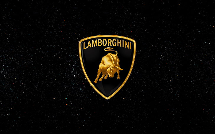 Ламборджини логотип, Ламборджини, логотип, 4K, HD обои