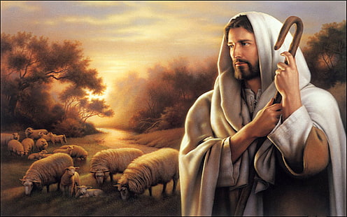 lord, 1920x1200, Jesus Christ, jesus, Shepherd, religion, the lord, lord hd, HD wallpaper HD wallpaper