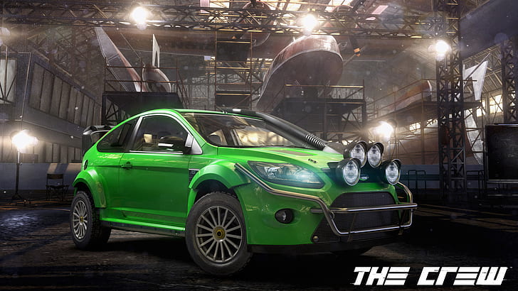The Crew, Green Car, Car Game, the crew, green car, car game, HD wallpaper