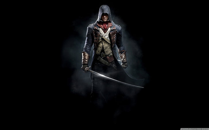 Ilustración de Assassin's Creed, Assassin's Creed, espada, Assassin's Creed: Unity, videojuegos, Fondo de pantalla HD