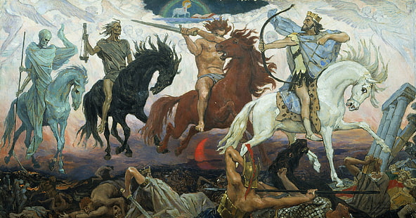 Quatre cavaliers de l'Apocalypse, Art et création,, art, Fond d'écran HD HD wallpaper