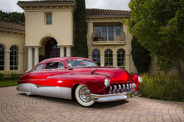 1950, cars, custom, mercury, HD wallpaper