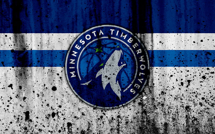 Basquete, Minnesota Timberwolves, Logotipo, NBA, HD papel de parede