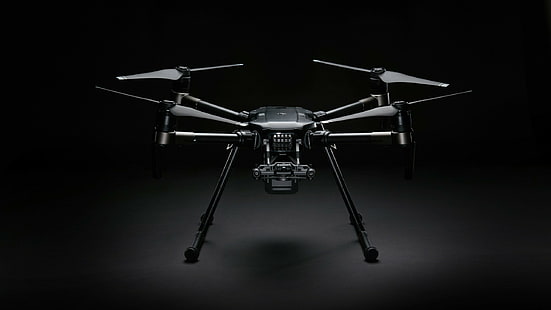 quadcopter noir, DJI M200, MWC 2017, meilleurs drones, Fond d'écran HD HD wallpaper