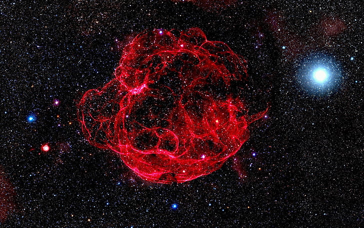 Red nebulae, stellar, Red, Nebulae, Stellar, HD wallpaper