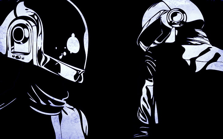 Daft Punk, minimalism, music, HD wallpaper