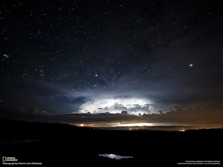 Weltraumkunst, Weltraum, Himmel, Wolken, Nacht, Sterne, HD-Hintergrundbild
