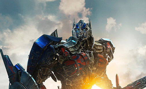 Transformers 4 Age of Extinction Optimus Prime、Transformer Optimus Prime、映画、トランスフォーマー、映画、ロボット、アクション、映画、オプティマスプライム、サイエンスフィクション、2014年、絶滅の時代、 HDデスクトップの壁紙 HD wallpaper
