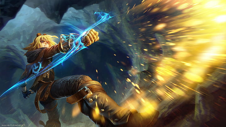 League of Legends, warrior, Azrael (League of Legends), Wallpaper HD