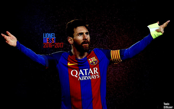 Lionel Messi, Lionel Messi, FC Barcelona, ​​calcio, Sfondo HD