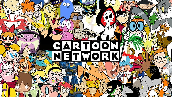 Cartoon Network, Courage the Cowardly Dog, Dexter's Laboratory, Powerpuff Girls, Scooby-Doo, Tom and Jerry, Johnny Bravo, Cartoon Network Illustration, Cartoon Network, ความกล้าหาญของสุนัขขี้ขลาด, ห้องทดลองของเด็กซ์เตอร์, สาวพาวเวอร์พัฟฟ์, สคูบี้ - ดู, ทอมแอนด์เจอร์รี่ , จอห์นนี่บราโว, วอลล์เปเปอร์ HD