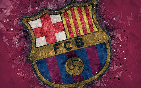 Futebol, FC Barcelona, ​​Logotipo, HD papel de parede HD wallpaper