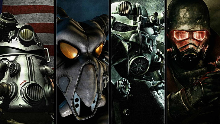 Fallout illustration, Fallout, collage, Fallout 3, HD tapet