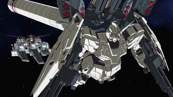 RX-0 Unicorn Gundam, mech, anime, Mobile Suit Gundam, Mobile Suit Gundam Unicorn, HD tapet HD wallpaper