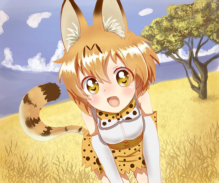 Anime, Kemono Friends, Serval (Kemono Friends), HD wallpaper