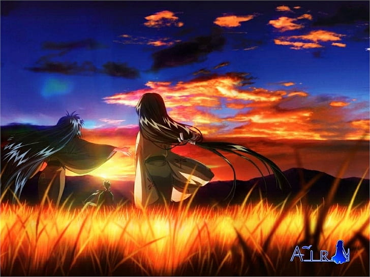 Anime, Air, Kanna (Air), Kannabi no Mikoto, Ryuya (Air), HD wallpaper