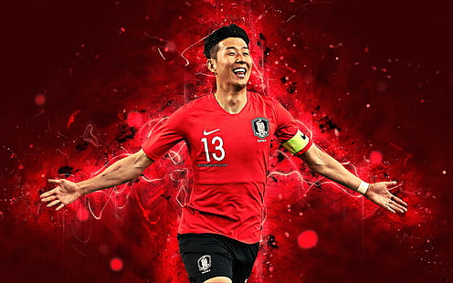Футбол, Son Heung-Min, Южна Корея, HD тапет HD wallpaper