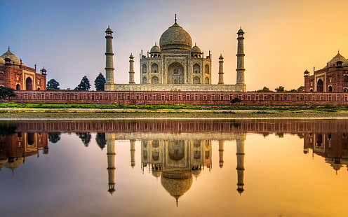 Taj Mahal India HDR, mahal, indie, podróże i świat, Tapety HD HD wallpaper