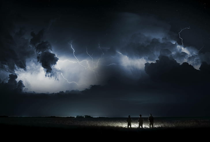 storm, flashes, thunderstorm, mysterie, adventure, HD wallpaper
