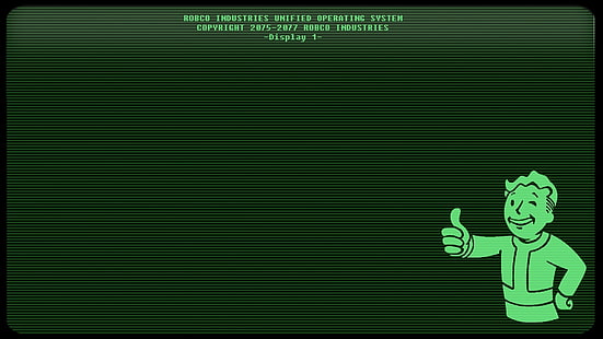 Pip-Boy, Fallout 3, videospel, linjer, HD tapet HD wallpaper