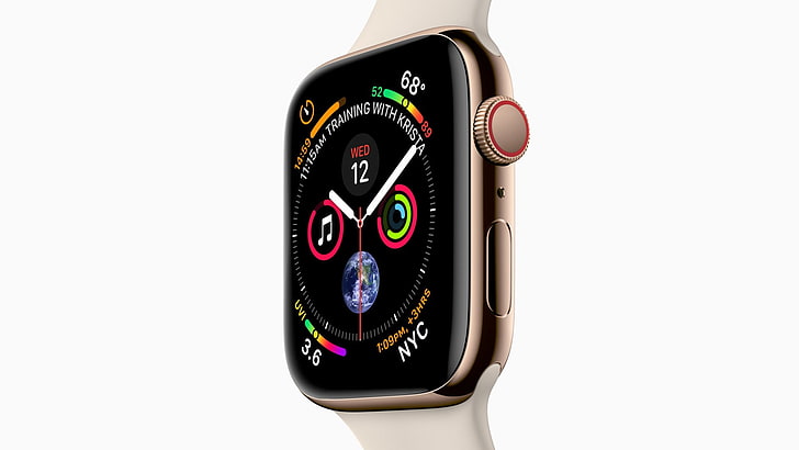 Apple Watch Series 4, gold, Apple September 2018 Event, HD wallpaper