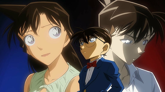 Anime, Detective Conan, Conan Edogawa, Ran Mouri, Shinichi Kudo, HD wallpaper HD wallpaper