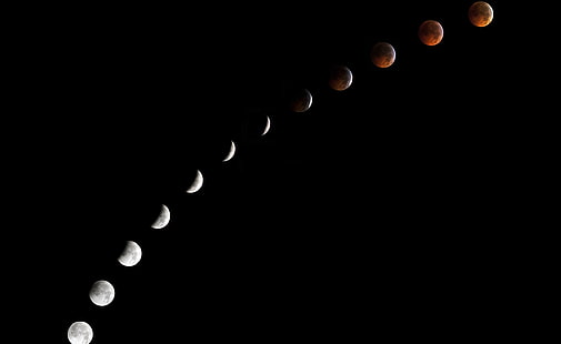 Fasi lunari, sfondo digitale del ciclo lunare, Spazio, Luna, Fasi, Sfondo HD HD wallpaper