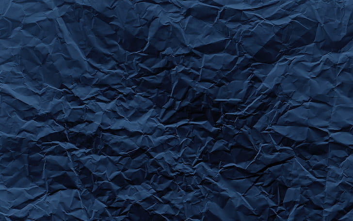 กระดาษยับสีน้ำเงินพื้นผิว, วอลล์เปเปอร์ HD