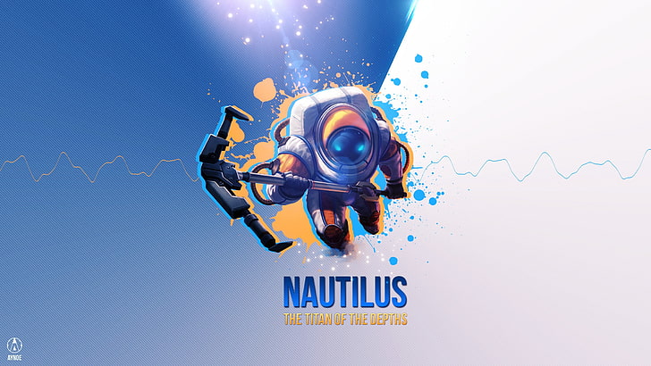 Carta da parati digitale Nautilus, League of Legends, Nautilus, Sfondo HD