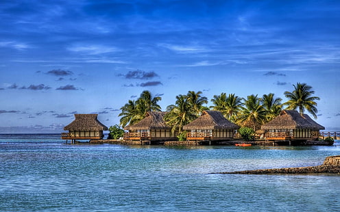 Malediwy Kurorty, plaża, przyroda, Malediwy, kurorty, Tapety HD HD wallpaper