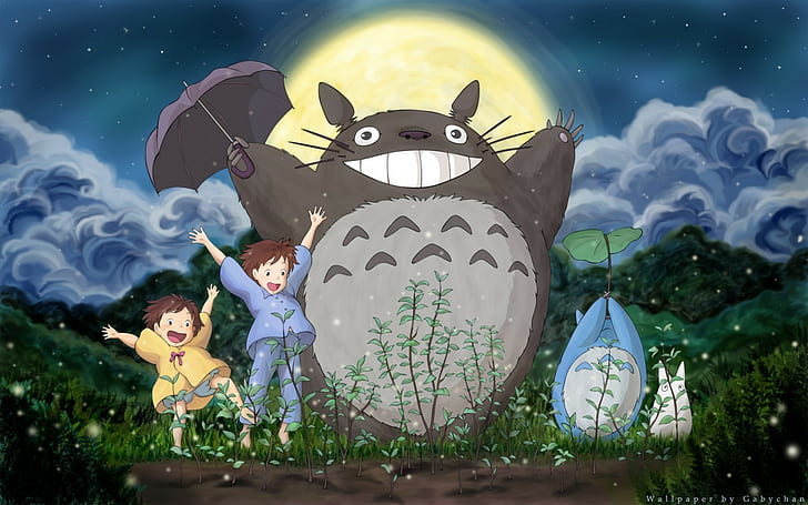 Totoro, My Neighbor Totoro, Studio Ghibli, HD тапет