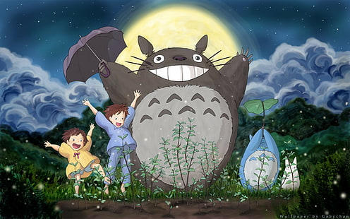 Totoro, My Neighbor Totoro, Studio Ghibli, วอลล์เปเปอร์ HD HD wallpaper