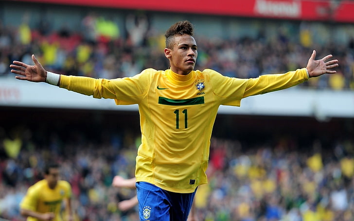 calcio, uomini, Brasile, Neymar, Sfondo HD