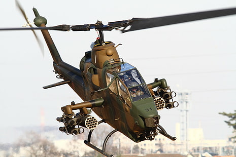 Helikoptery wojskowe, Bell AH-1 Cobra, śmigłowiec szturmowy, helikopter, Tapety HD HD wallpaper