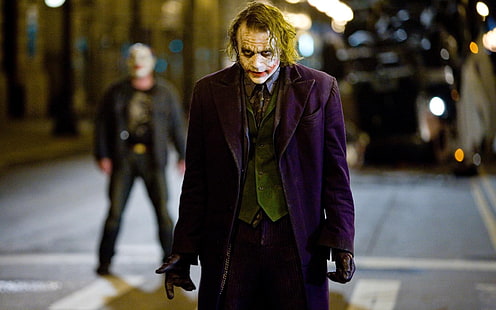 Heath Ledger como The Joker, Batman, The Dark Knight, Heath Ledger, Joker, Fondo de pantalla HD HD wallpaper