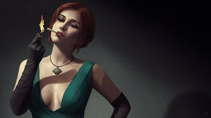 The Witcher, The Witcher 3: Wild Hunt, Triss Merigold, video game characters, HD wallpaper
