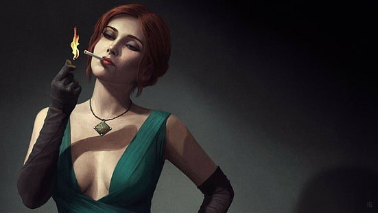 The Witcher, The Witcher 3: Wild Hunt, Triss Merigold, video game characters, HD wallpaper HD wallpaper