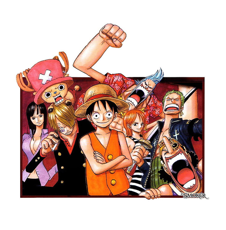 One Piece, Monkey D. Luffy, Usopp, Roronoa Zoro, Nami, Nico Robin, Sanji, Tony Tony Chopper, Straw Hat Pirates, аниме, HD тапет, тапет за телефон