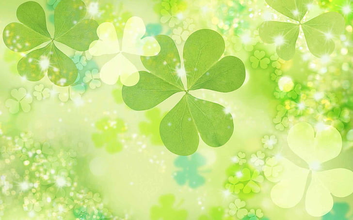 Feiertag, St Patrick Tag, Klee, Grün, HD-Hintergrundbild