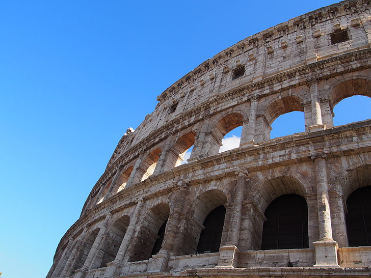 Colosseum, Roma, Roma, Italia, Coliseum, Arsitektur, Wallpaper HD