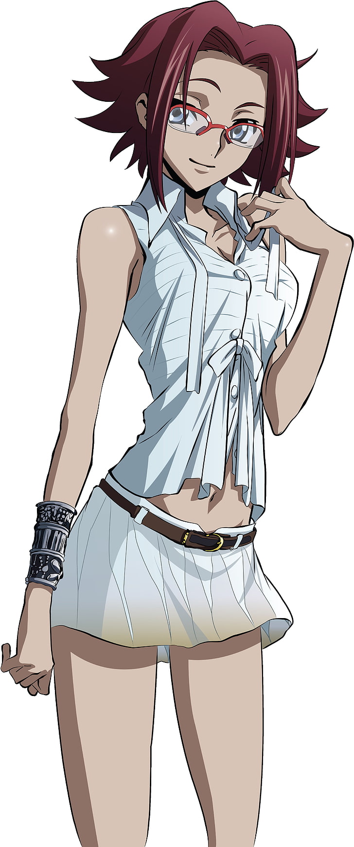 Ilustrasi karakter anime wanita berambut merah, Code Geass, The Order of the Black Knights, Wallpaper HD, wallpaper seluler
