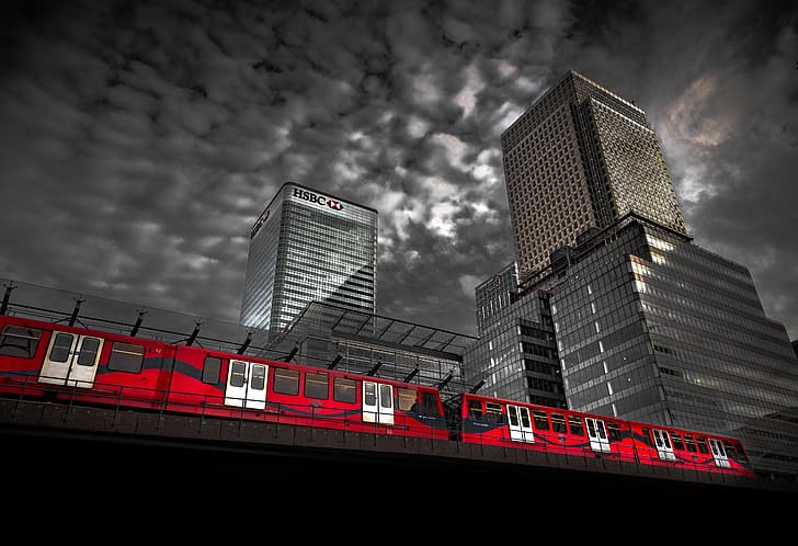 England, Canary Wharf, Tower Hamlets, ein Zahlungsversprechen, HD-Hintergrundbild