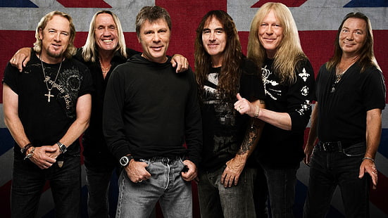 Iron Maiden, Юнион Джек, Брюс Дикинсон, группа, Великобритания, метал-группа, хэви-метал, Англия, HD обои HD wallpaper