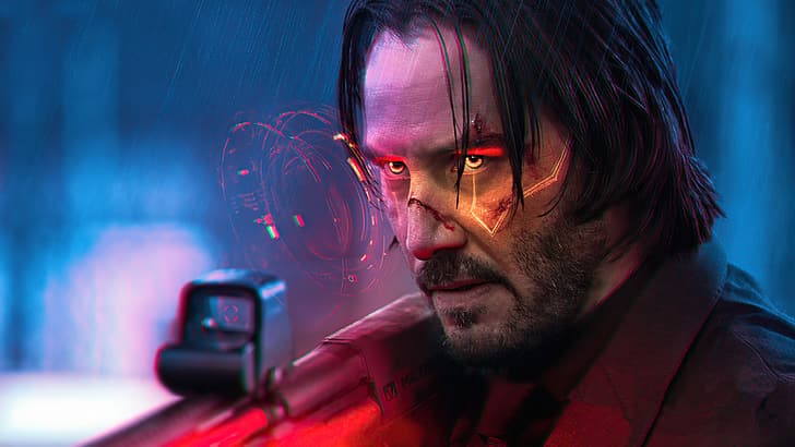 Keanu Reeves, Cyberpunk 2077, karakter permainan video, permainan video, Wallpaper HD