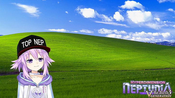 Nettuno (Hyperdimension Neptunia), anime girls, Hyperdimension Neptunia, Sfondo HD